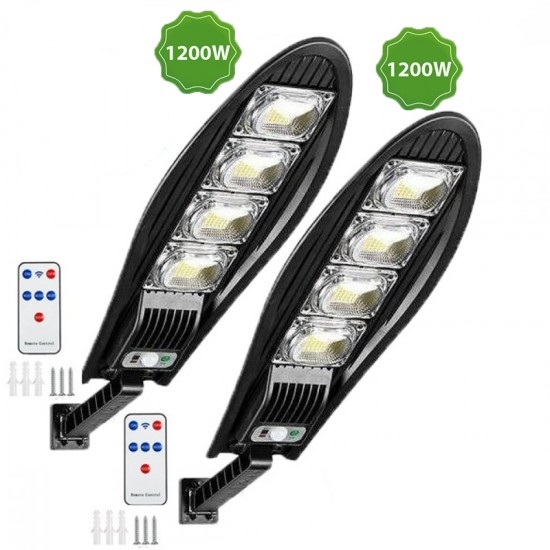 LED Соларна лампа DRAGON 1200W 2 броя