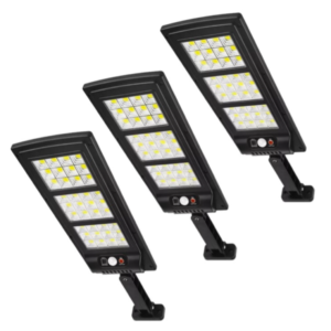3 броя - Соларна лампа new dragon 2400 W, LED COB, Правоъгълна, Сензор за движение