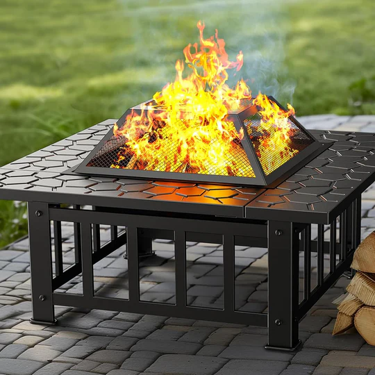 Нова 3в1 маса 'Fire Pit' - барбекю - BBQ, камина, ледарка - Image 2