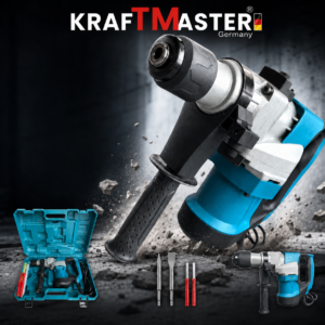 Електрически Перфоратор Къртач KraftMaster 2200W SDS-Plus | 5.5J | 3 Режима